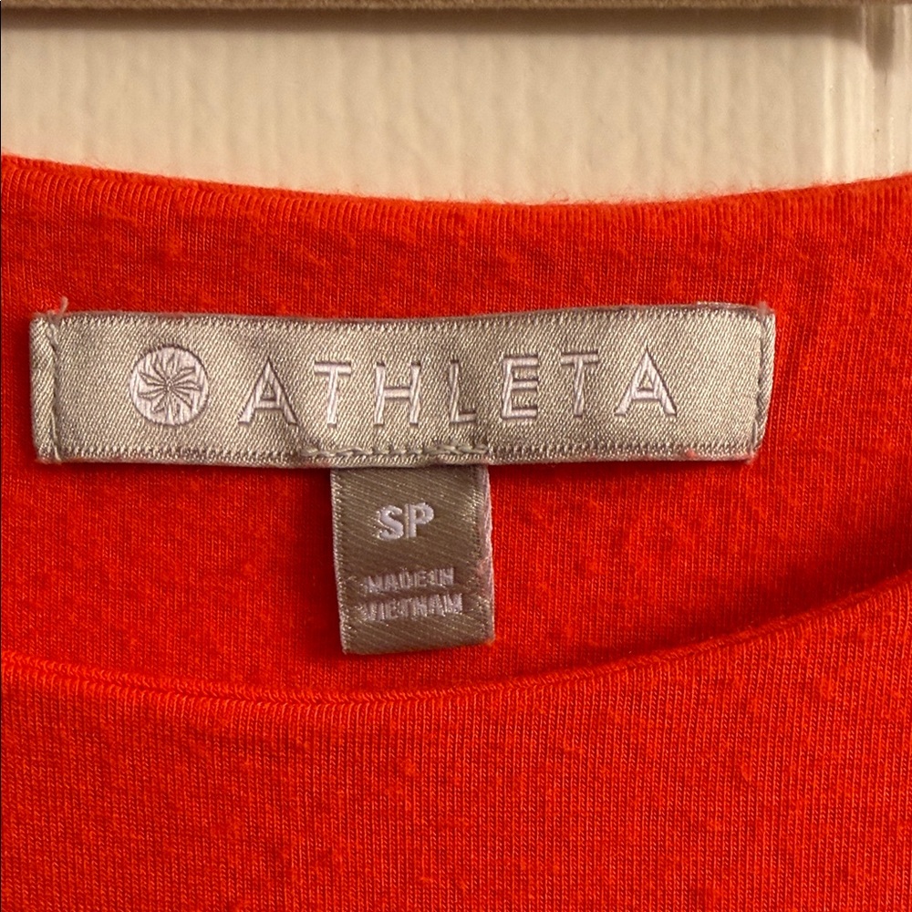 Athleta Bright Orange Mini Dress - Picture 2 of 4